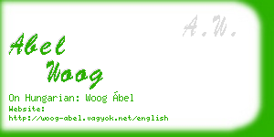 abel woog business card
