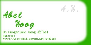 abel woog business card